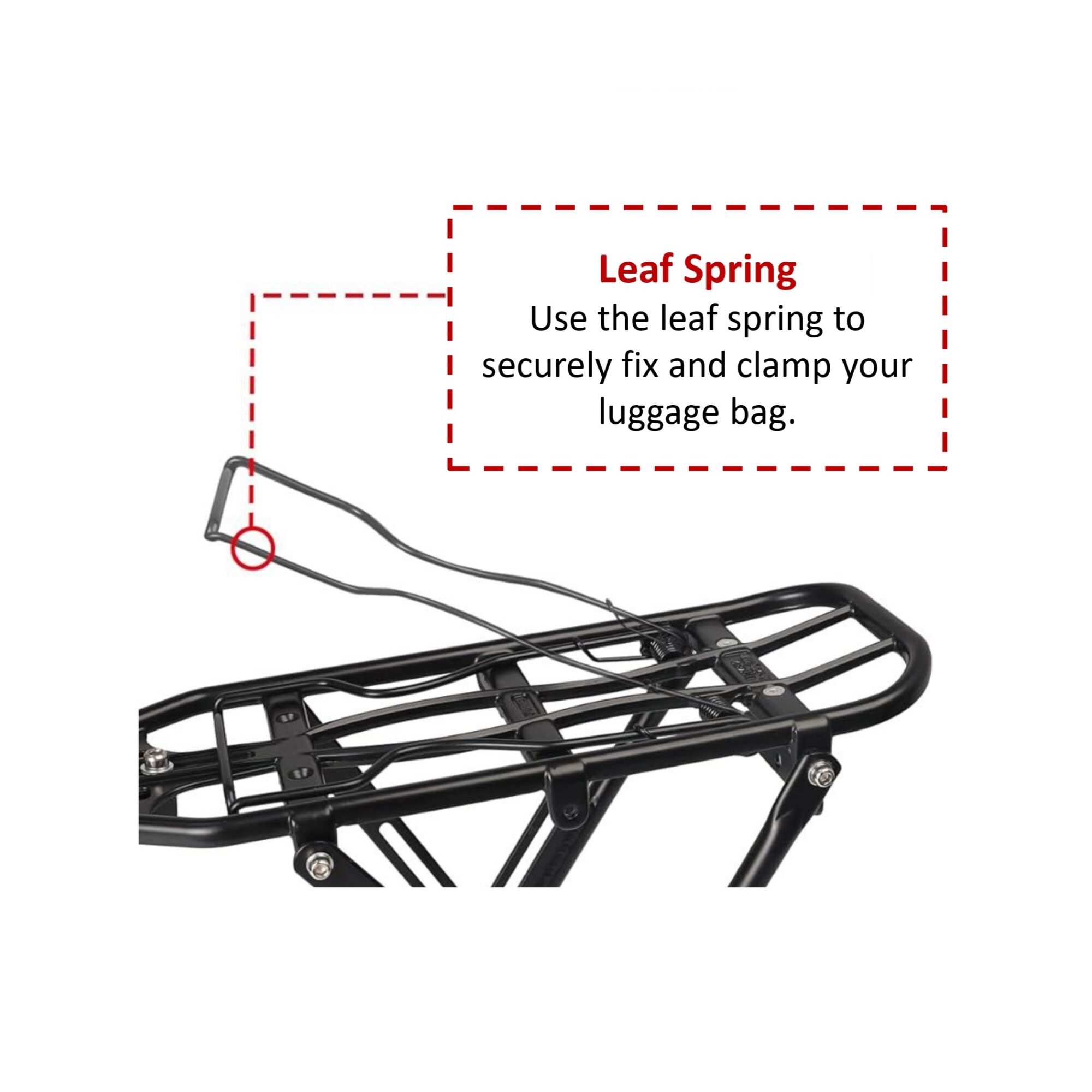 Bicycle Rear Cargo Rack - Aluminium Alloy - Image 2